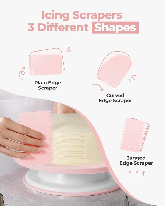 Kootek 158PCs Cake Decorating Kit, Baking Supplies Tools - Includes Cake Stand T gallery