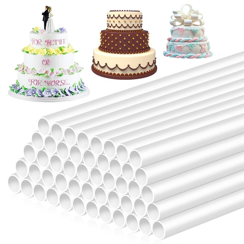 DOERDO 50Pieces Cake Dowels for Tiered Cakes 0.5 Inch Diameter Support Rods f…