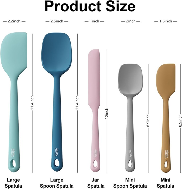 Silicone Spatula Set, 5 Piece Silicone Cooking Utensils gallery
