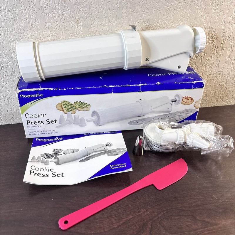 Progressive 23 Piece Cookie Press Decorating Baking Holiday - New In Open Box gallery
