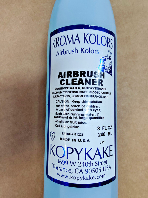 Kopykake Airbrush Kolors, Airbrush Cleaner 8FL OZ, 240ML, Lot of 3, BATCH# 51221 gallery
