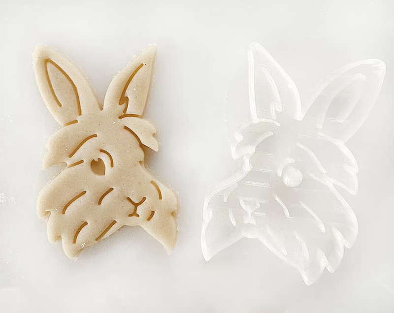Lionhead Rabbit Cookie Cutter, Bunny Portrait, Gift for Rabbit Bunny lovers