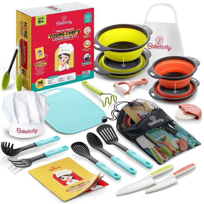 Baketivity Kids Cooking Set Real 11×12, Tool