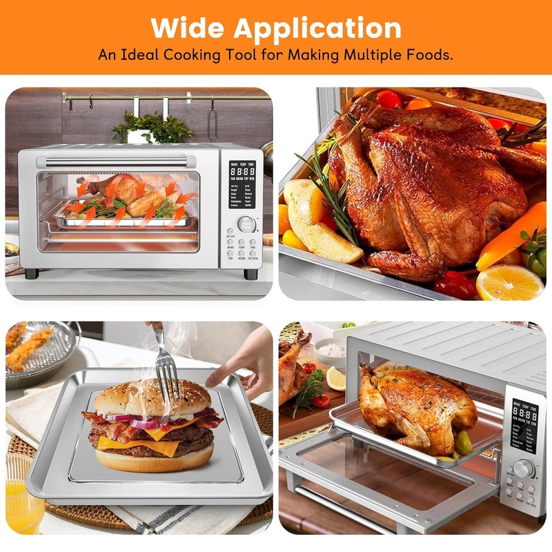 Air Fryer Baking Pan for Nuwave Bravo 10 in 1 21 Qt Air Fryer Toast... Fast Ship gallery