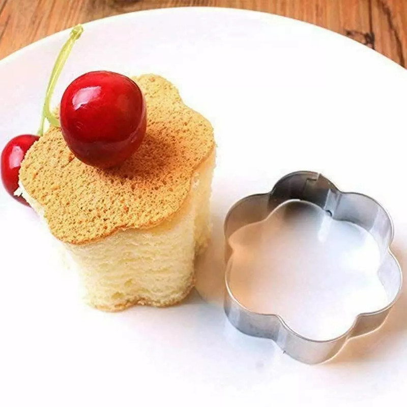 Fruit Molds Stainless Steel Heart Flower Round Star Cutter Set gallery