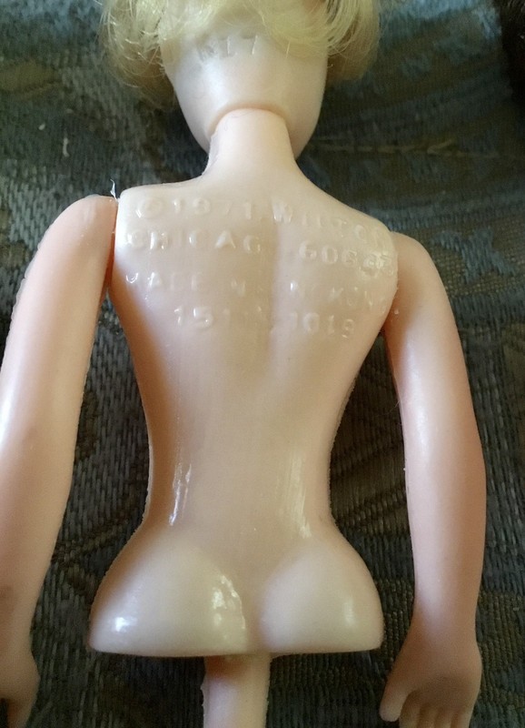Lot of 4 VTG 1971 Dated Wilton GIRL DOLL Cupcake Cake Picks Toppers Undressed gallery