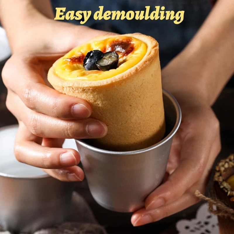Pudding Moulds 10pcs Aluminum Baking Cups Cupcake Mould Muffin Tin Dariole Mould gallery