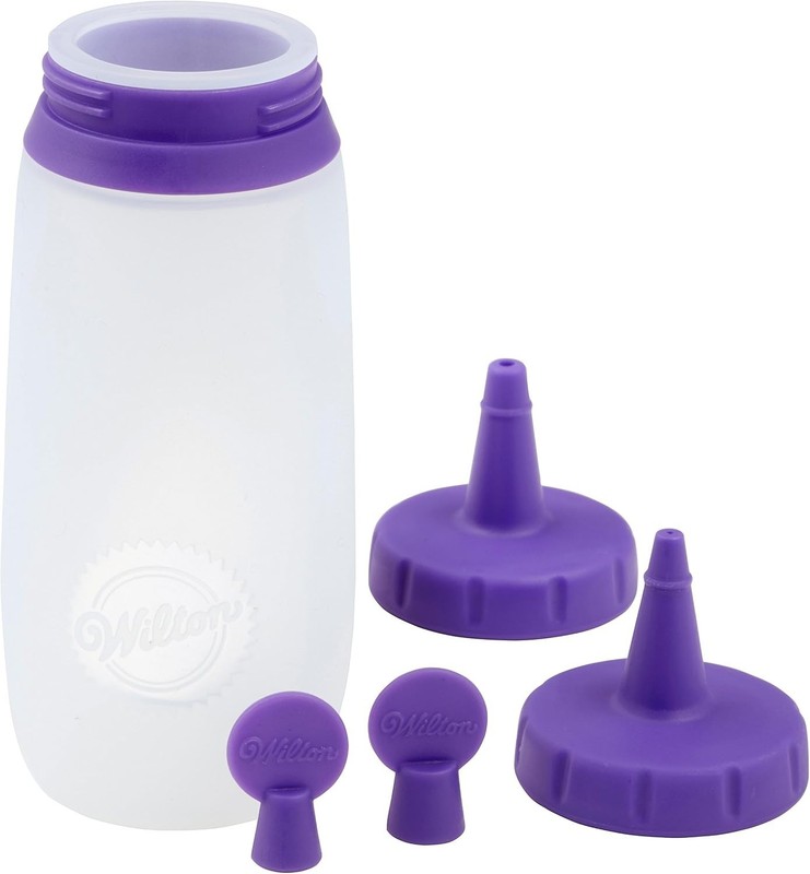 Microwaveable Silicone Icing Bottle with 2 Decorating Tips - 6 oz Capacity gallery