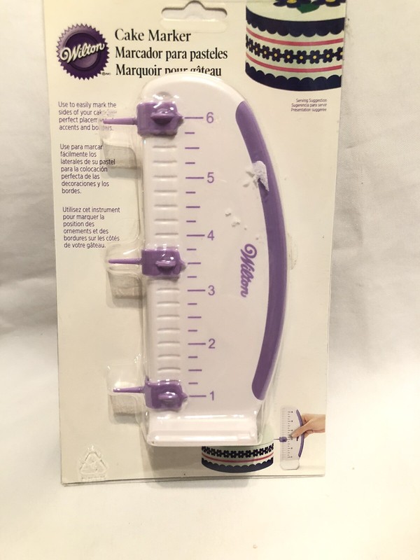 Wilton Cake Marker White Plastic Adjustable New in Package