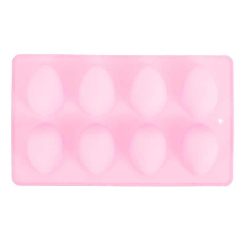8 Cavities Oval Egg Shape Silicone Mold DIY Easter Eggs Cake Fondant Jelly gallery