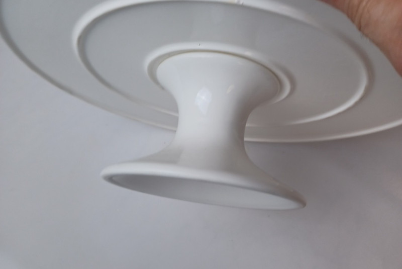 Sweese Porcelain Cake Stand 12-Inch, Round Dessert Display, Elegant White gallery