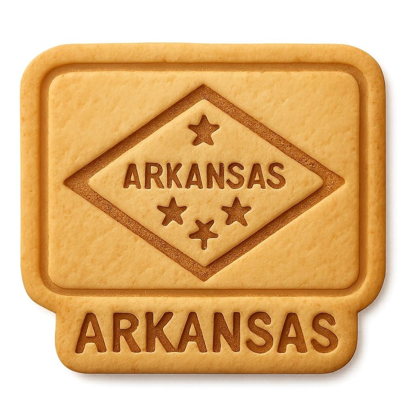 Classic Arkansas Cookie Cutter & Stamp, Fondant & Clay – 4×3.7″