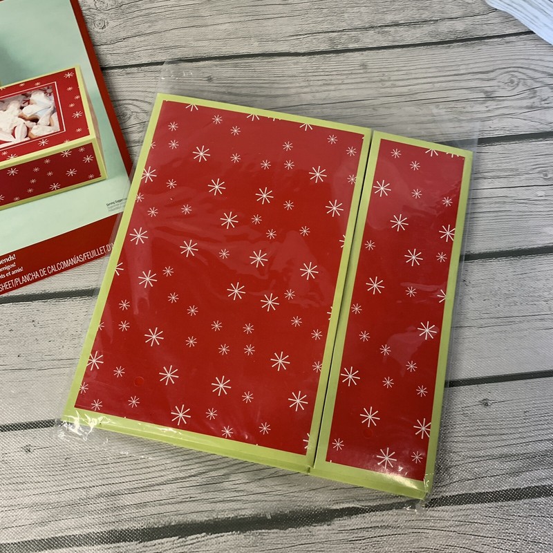 2 Paper Christmas Packaging Box for Candy Cookie Baking Gift Boxes Decor Sticker gallery