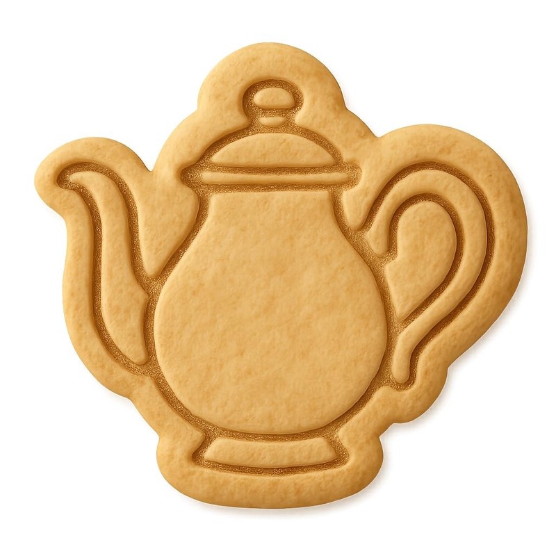 Antique Teapot Cookie Cutter & Stamp, Fondant & Clay – 4×3.5