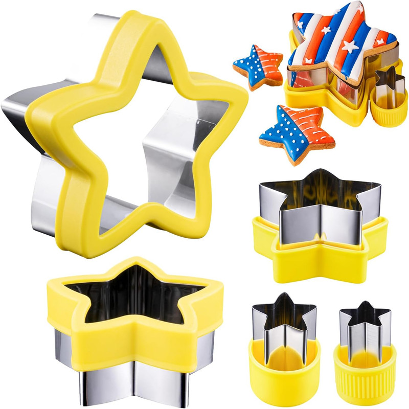 Star Cookie Cutter 5 Pieces 5 Sizes 1″ to 4″