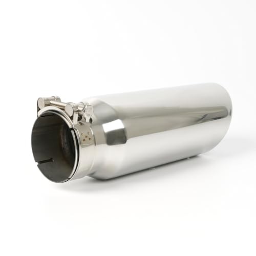 3″ to 4″ Exhaust Tip – 12″ Long Diesel Exhaust Tips,3″ Inlet 4″ Outlet Chrome