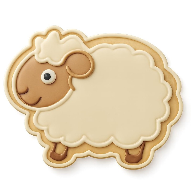 Fluffy Guinea Pig Cookie Cutter & Stamp, Fondant & Clay - 4x2.8 gallery