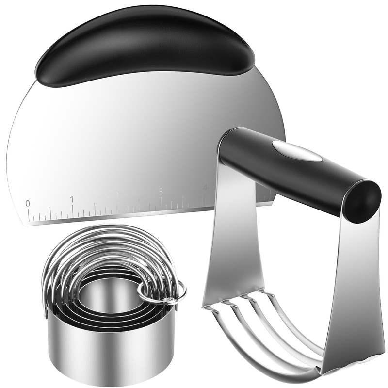Pastry Cutter Biscuit Cutter Dough Cutters, Stainless Steel Butter Pastry Cut…