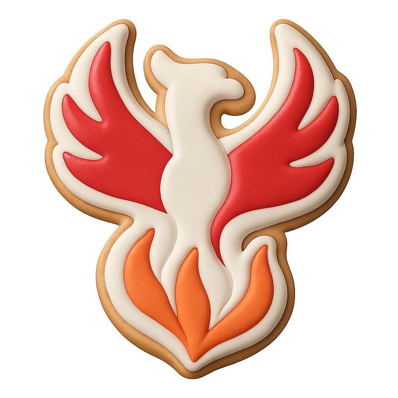 Phoenix Rise Cookie Cutter & Stamp, Fondant & Clay - 2.8x4 gallery