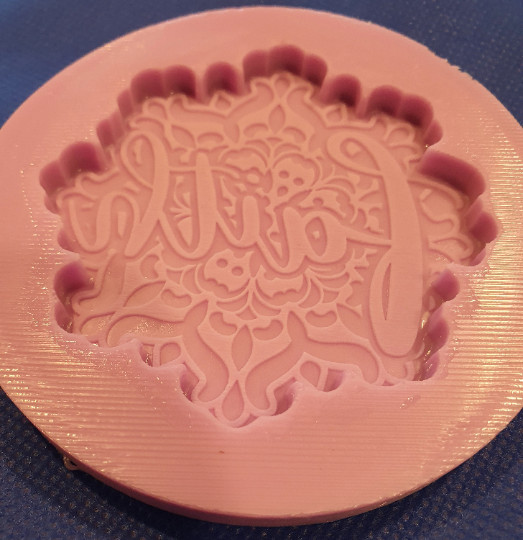 Large Mandala Faith Plate Mold For Resin, Clay, Cake Topper, Chocolate & gallery