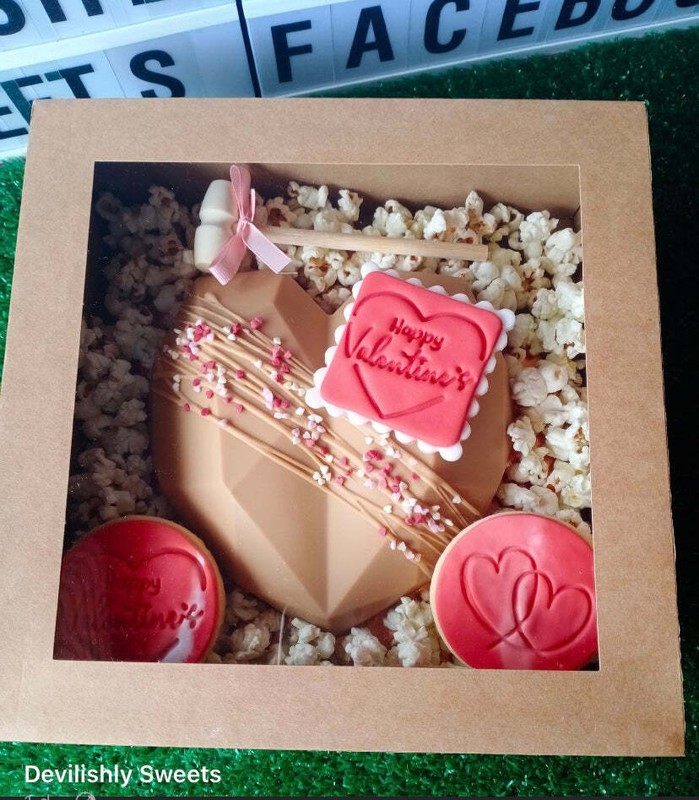 Happy Valentine's Day double love hearts cookie stamps Fondant Embosser Cake Dec gallery