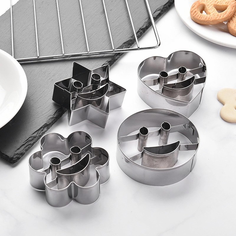 Cookie Cutters Stainless Steel Baking Set Biscuit Molds for Baking Metal Kitc... gallery