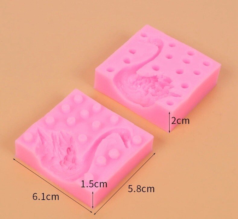 3D Silicone Swan Fondant Chocolate Sugarcraft Candle Soap Mould Clay Resin gallery