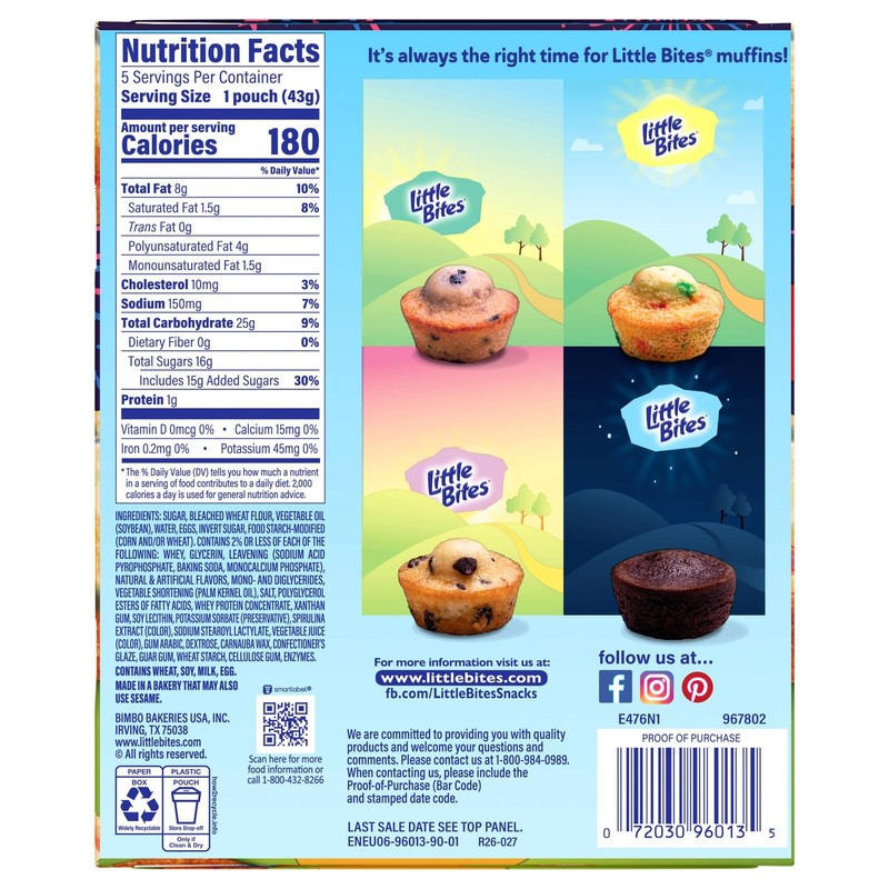 Little Bites Party Cake Muffins, 5 individual packs, 1.5 Ounce (Pack of 5) gallery