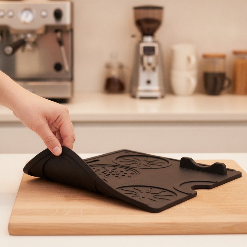 Silicone Tamping Mat Food-Safe Espresso Tamping Mat Waterproof gallery