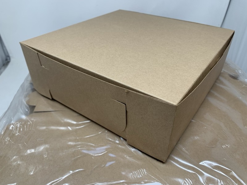 KRAFT 0957K (250PCS), 9x9x3-Inch Cardboard Cake Cookie Pastry Boxes gallery