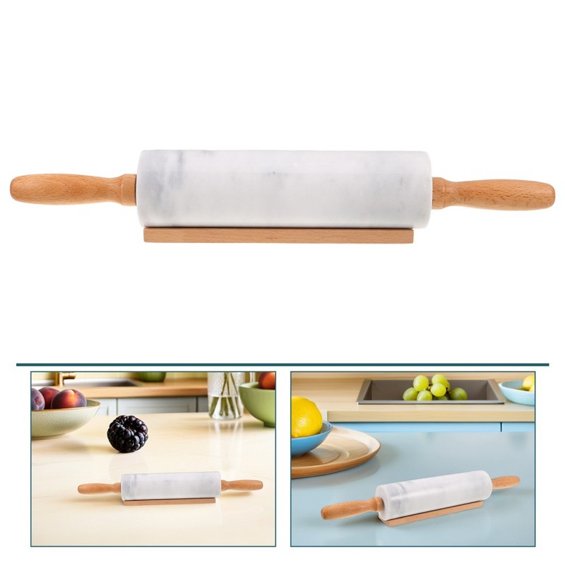3 Pcs Baking Marble Dough Roller Models Household Rolling Sticks