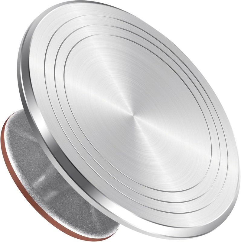 Aluminum Alloy Revolving Cake Stand, 12 Inch Cake Turntable for Decorating Super