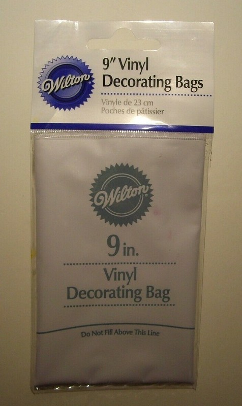 WILTON 9″ VINYL DECORATING BAGS – 1 PACKAGE CONTAINS 2 BAGS – NIP