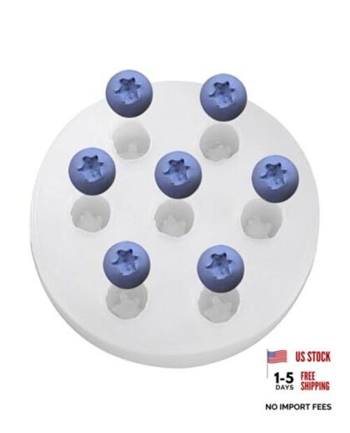 7 Cavity Silicone Mold - Realistic Berry Baking Tool Artificial Fruit Blueberry