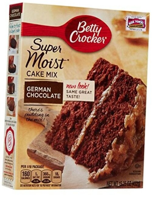 Super Moist German Chocolate Cake Mix 15.25 Ounce (Pack of 1) German-Chocolate