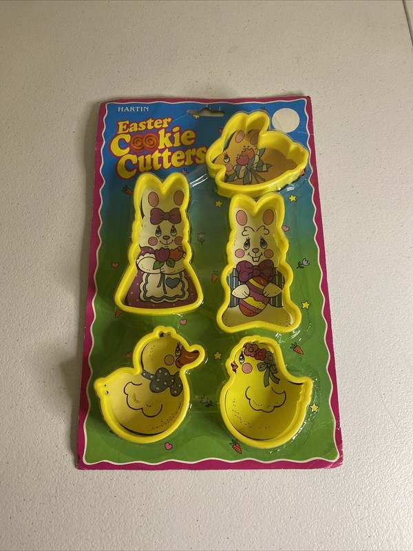 Barton Easter Cookie Cutters Set Bunnies Chicks Baking Supplies Crafts (D2)