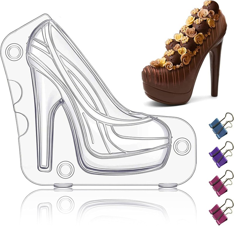 3D High Heel Shoe Molds for Chocolate & Candy - Create Stunning Cake Toppers gallery