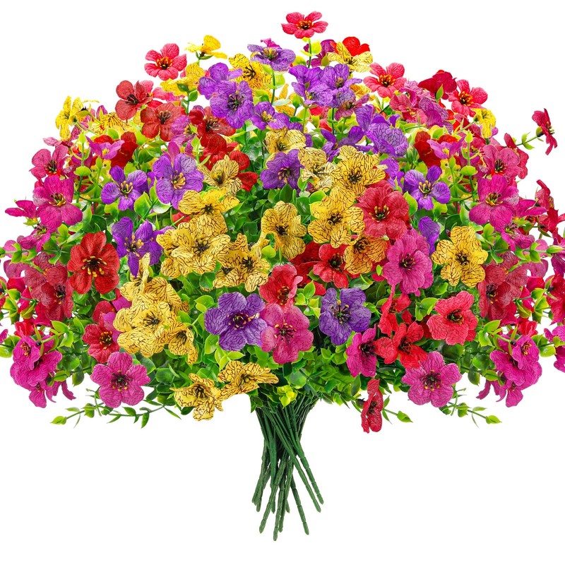 Der Rose 12 Bundles Multi-color-c, Yellow / Red / Purple /