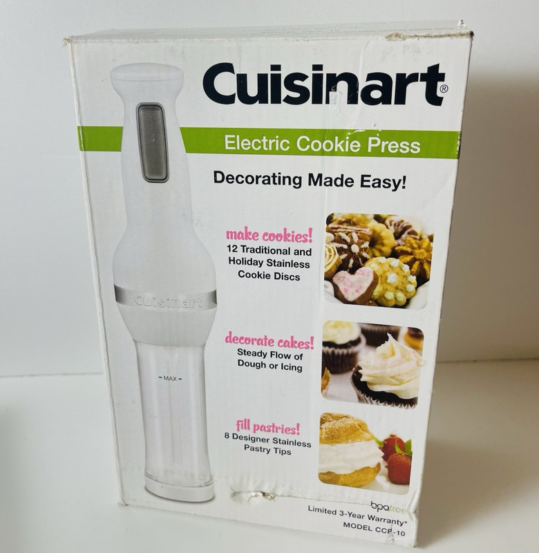 Cuisinart CCP-10 Electric Cookie Press PARTS ONLY Motor Works w Box READ