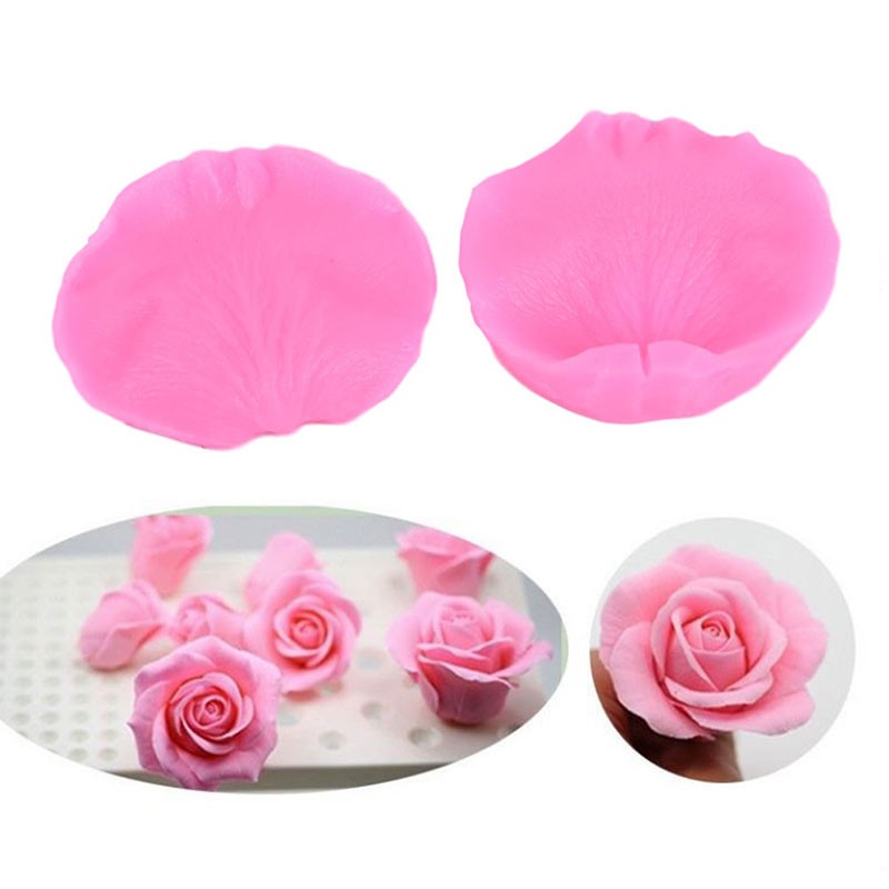 New Rose Petals Veiner Sugar Tool Meridians Flower Silicone Cake Mold SugarA-N8 gallery