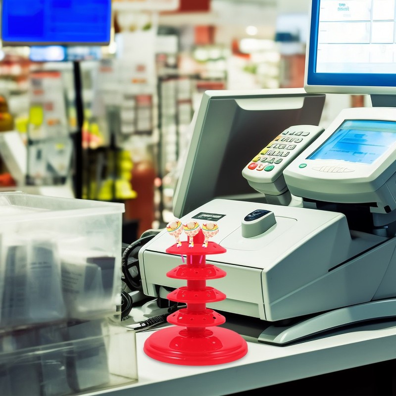 Tabletop Red Lollipop Holder Adjustable Multi Layer Decorative Display Rack gallery