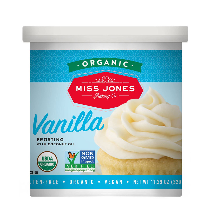 Organic Buttercream Frosting, Perfect for Icing and Decorating, Vegan-Friendly: