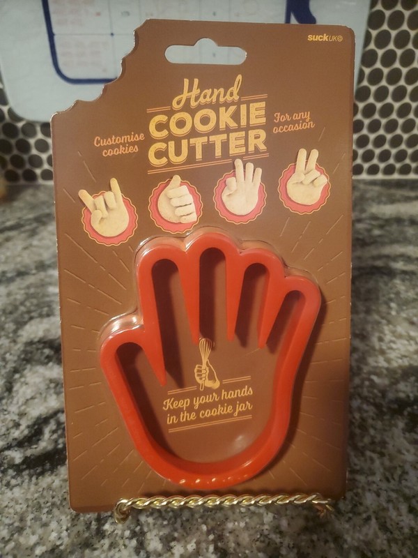 SUCK UK Hand Shaped Cookie Cutter, Bend Fingers to Create Peace Sign OK & More