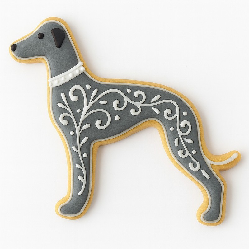 Greyhound Dog 4.5'' Cookie Cutter Metal Pet Animal Shelter Treats gallery