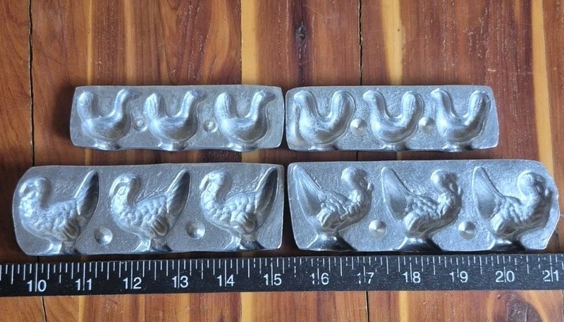 Candy Chocolate Molds Lot Chicken Turkey
