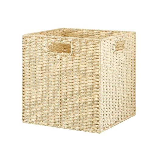 【Eco-Friendly Paper Rope Material】Storage Baskets for Organizing,Woven Basket