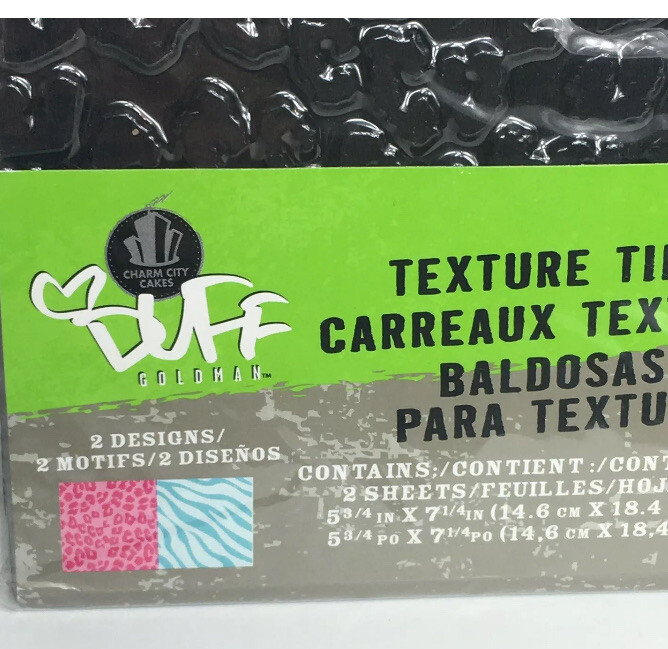 Duff Goldman Texture Tiles Charm Cake City Leopard Zebra Gartner Studios New gallery