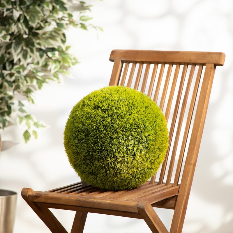 Deco 79 Faux Foliage Topiary Artificial Foliage Ball 15 X 15 X 15 Green gallery