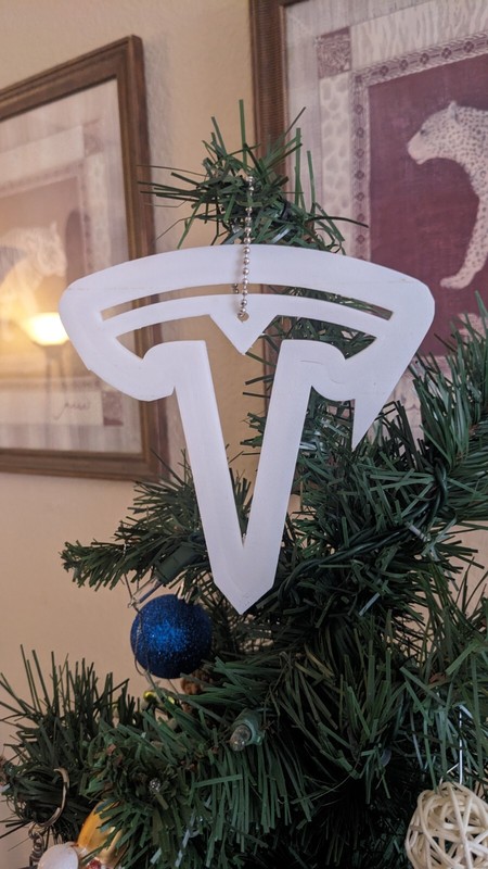 Tesla T Logo Cookie Cutter Christmas Tree Ornament gallery