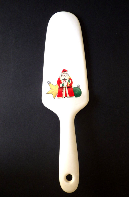 Cake Plate & Server Christmas Seasons Greetings Signature Housewares Japan 11" gallery